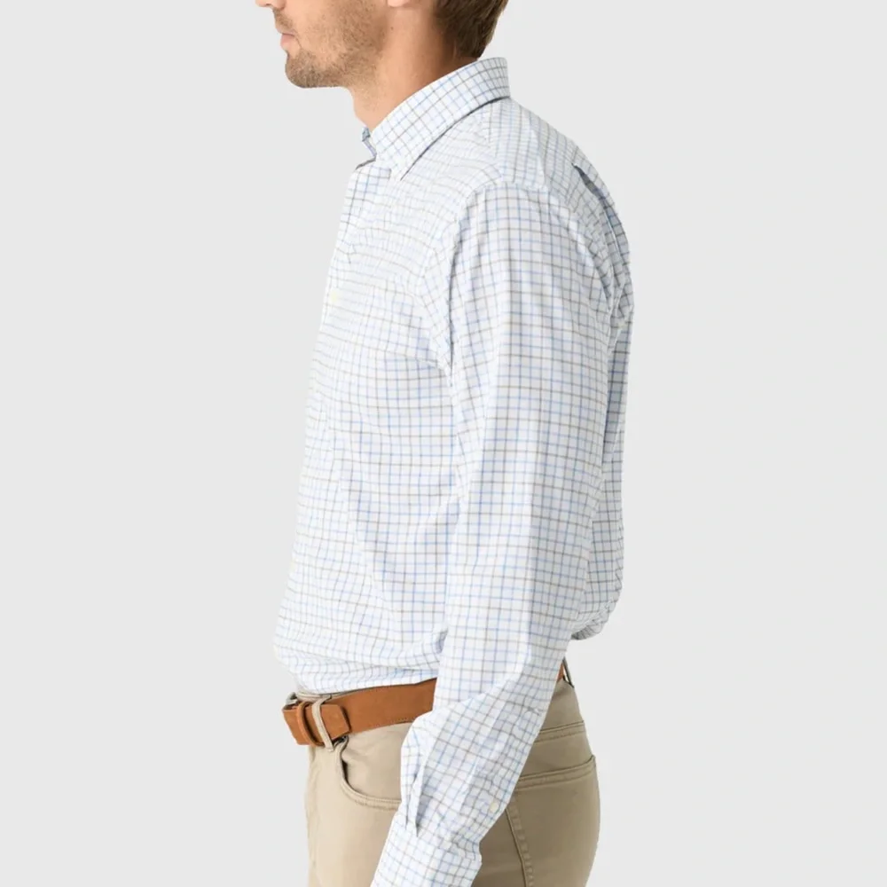 JOHNNIE-O MEN'S PADDOCK PERFORMANCE BUTTON-DOWN SHIRT Medium - Picture 2 of 10